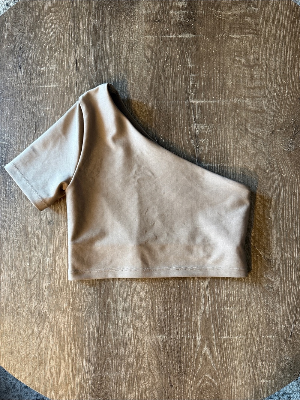 Alo Yoga One-Shoulder Crop Top, Size XS